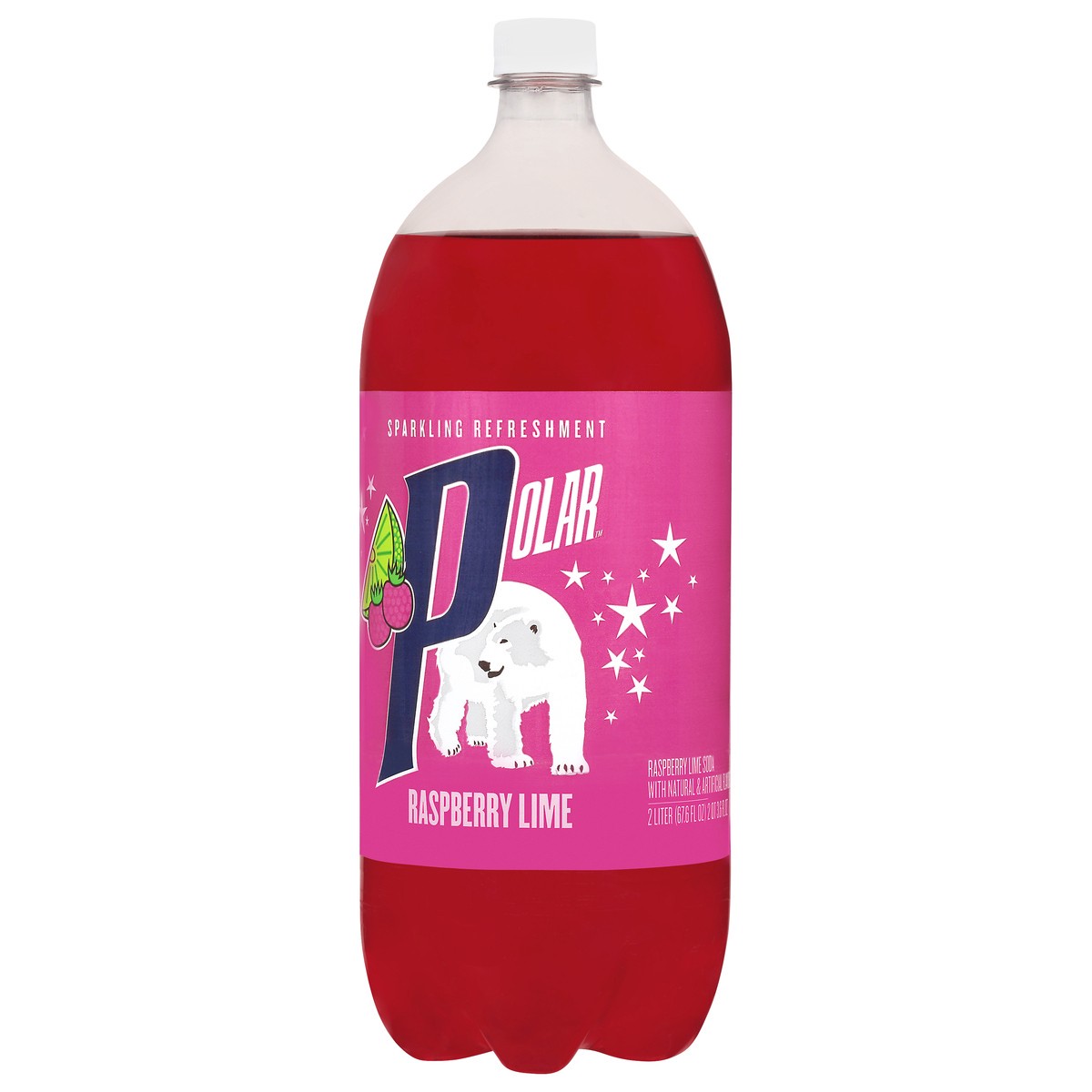 slide 6 of 14, Polar Raspberry Lime Soda- 2 liter, 2 liter