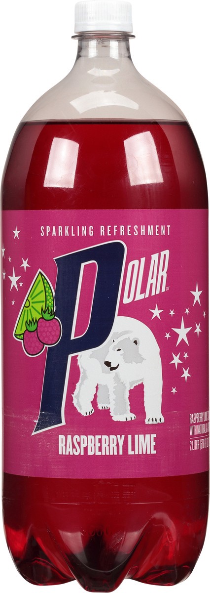 slide 2 of 14, Polar Raspberry Lime Soda- 2 liter, 2 liter