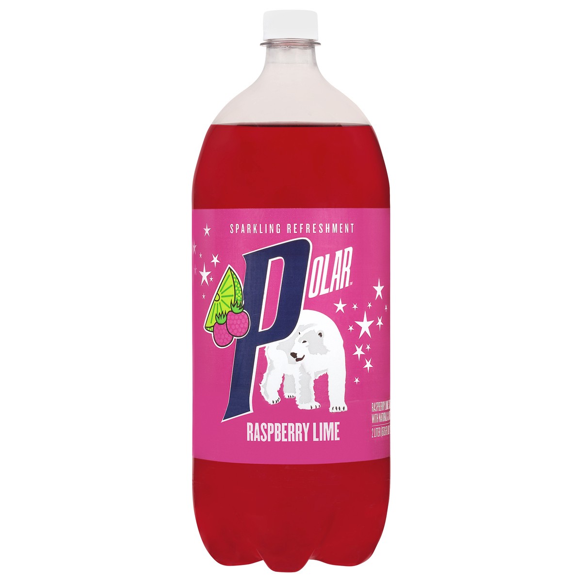 slide 13 of 14, Polar Raspberry Lime Soda- 2 liter, 2 liter