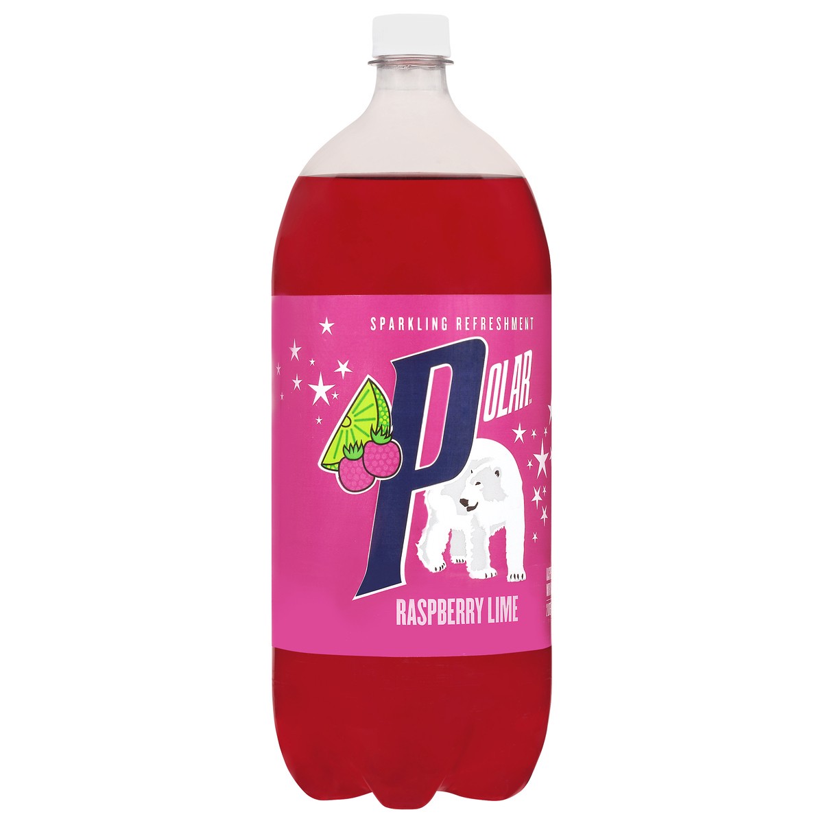 slide 11 of 14, Polar Raspberry Lime Soda- 2 liter, 2 liter