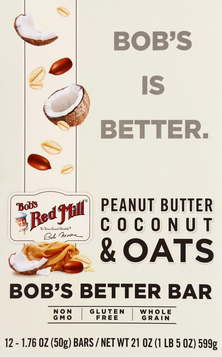 slide 6 of 10, Bob's Red Mill Bob's Better Bar 12 ea, 12 ct