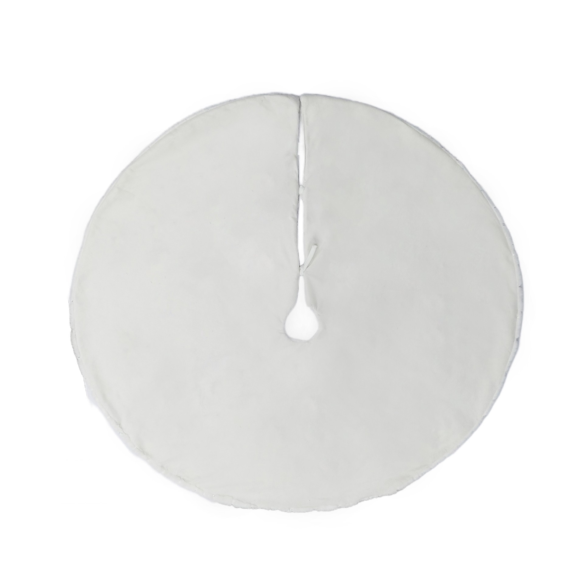 slide 2 of 2, 4ft. White Sequin Tree Skirt By Ashland, 4 ft