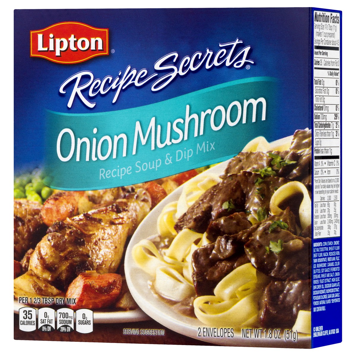 slide 7 of 9, Lipton Onion Mushroom Recipe Soup & Dip Mix 2.0 ea, 2 ct