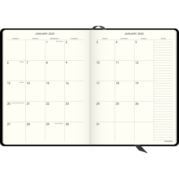 slide 2 of 4, At-A-Glance Plan. Write. Remember. Weekly/Monthly Appointment Book Planner, 7-1/2'' X 10'', Black, January To December 2024, 70695005, 1 ct