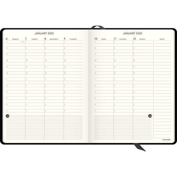 slide 3 of 4, At-A-Glance Plan. Write. Remember. Weekly/Monthly Appointment Book Planner, 7-1/2'' X 10'', Black, January To December 2024, 70695005, 1 ct