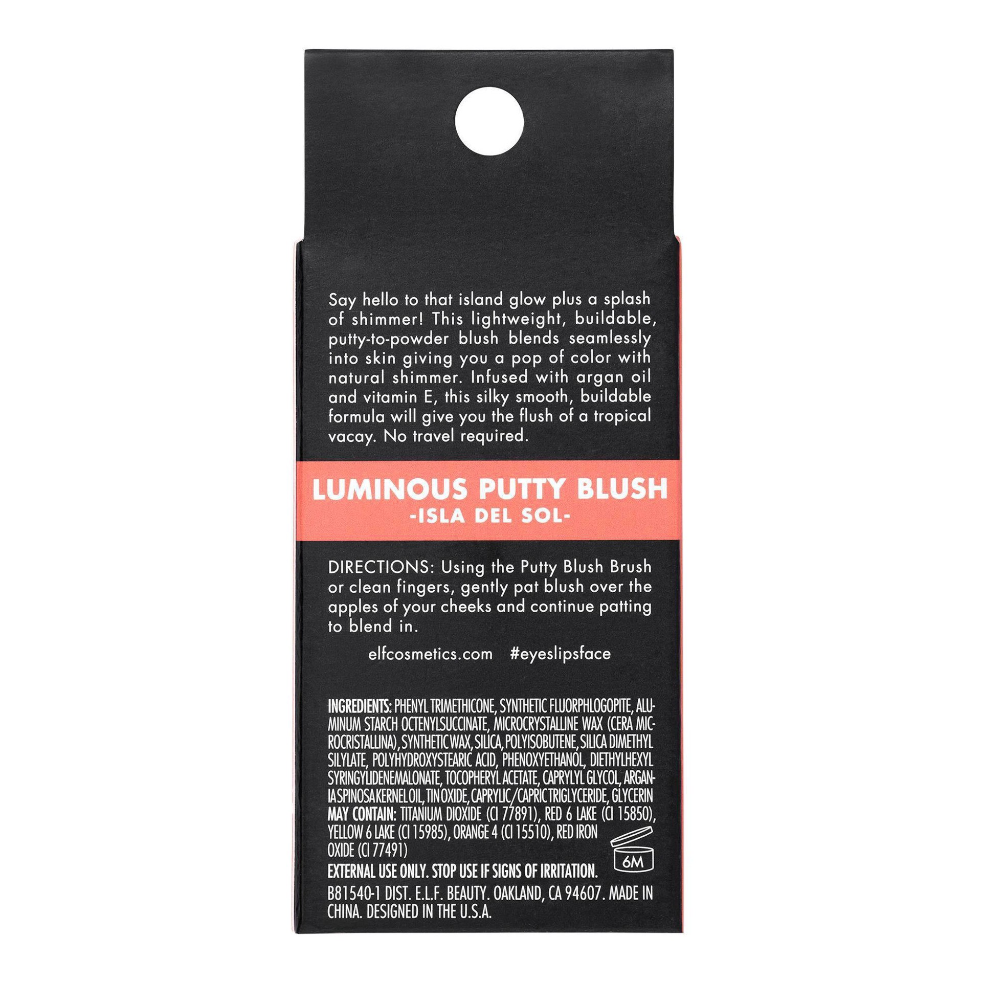 slide 8 of 9, e.l.f. Luminous Putty Blush - Isla Del Sol - 0.35oz, 0.35 oz