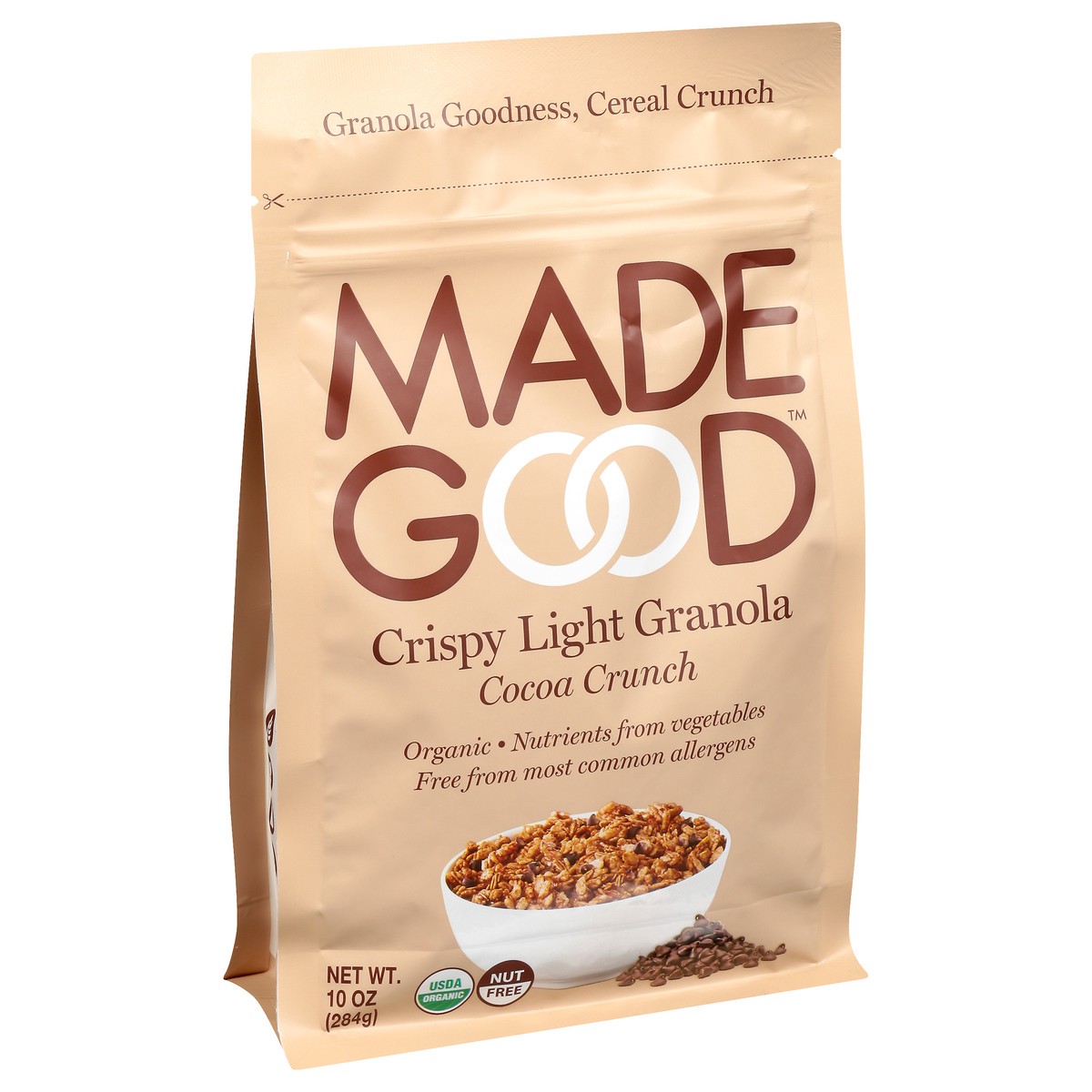 slide 8 of 9, MadeGood Crispy Light Cocoa Crunch Granola 10 oz, 10 oz