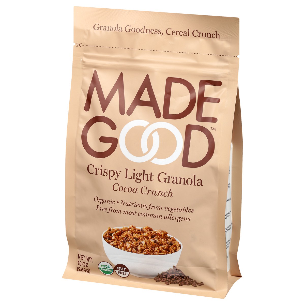 slide 9 of 9, MadeGood Crispy Light Cocoa Crunch Granola 10 oz, 10 oz