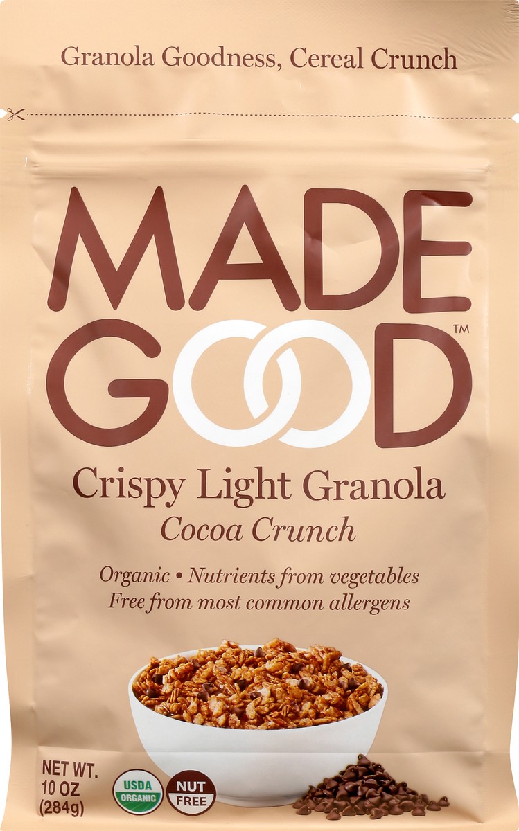 slide 2 of 9, MadeGood Cocoa Crunch Crispy Light Granola 10oz, 6 ct