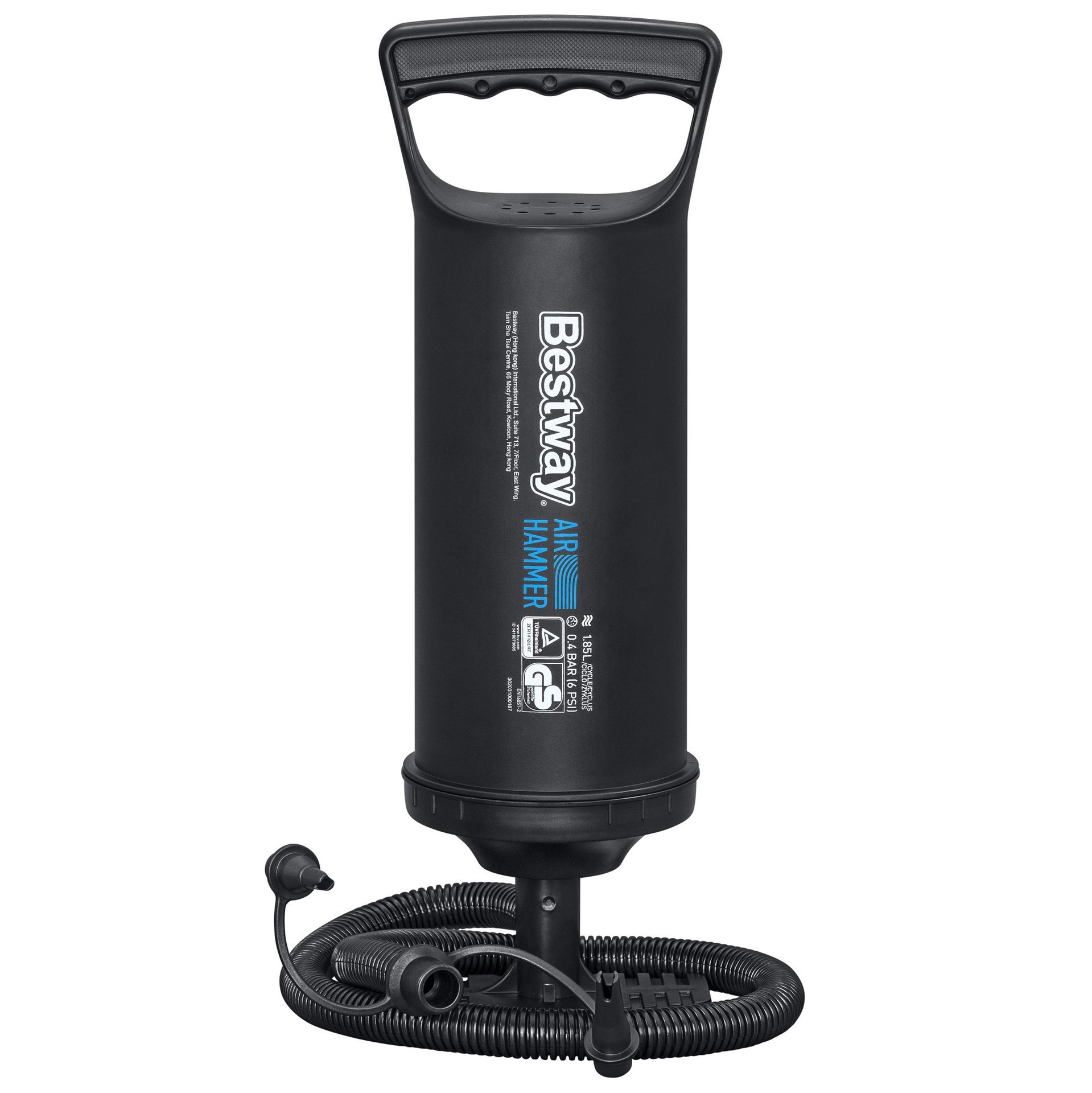 slide 1 of 1, Bestway Air Hammer Manual Inflation Pump, 14 in