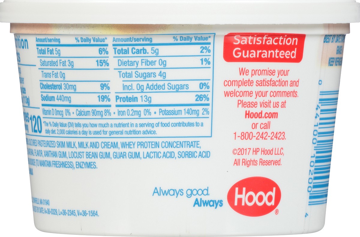 slide 3 of 8, Hood Large Curd Cottage Cheese, 16 oz, 16 oz