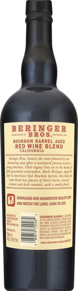 slide 7 of 9, Beringer Bros Bourbon Barrel Aged Red Wine Blend, 750 ml