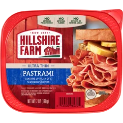 Hillshire Farm Ultra Thin Sliced Deli Lunch Meat, Pastrami, 7 ounces