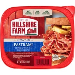 Hillshire Farm Ultra Thin Sliced Deli Lunch Meat, Pastrami, 7 ounces