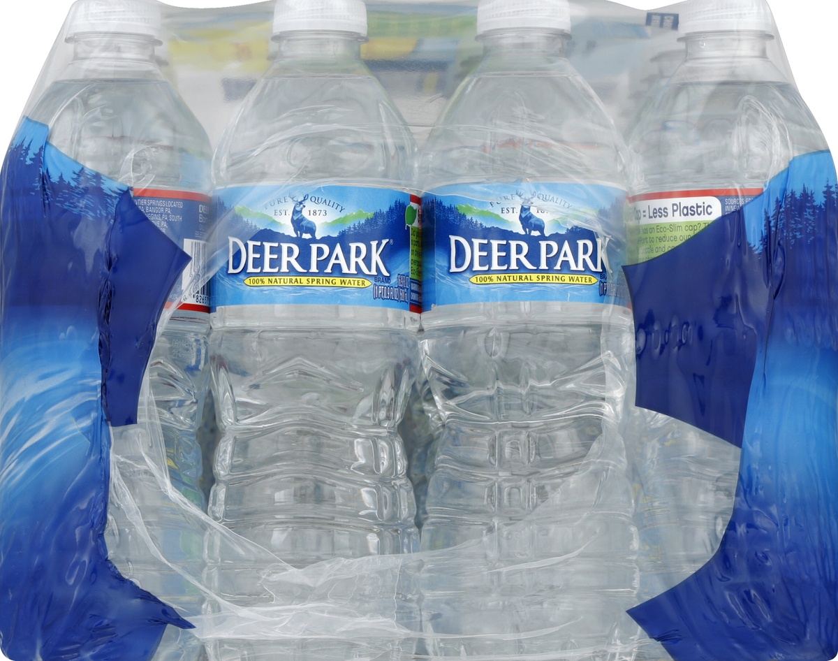 slide 3 of 4, Deer Park Brand 100% Natural Spring Water Bottles, 24 ct; 16.9 fl oz