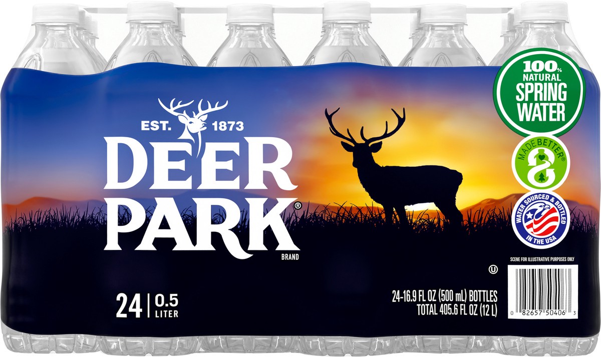 slide 4 of 8, Deer Park® natural spring water, 24 ct; 16.9 fl oz