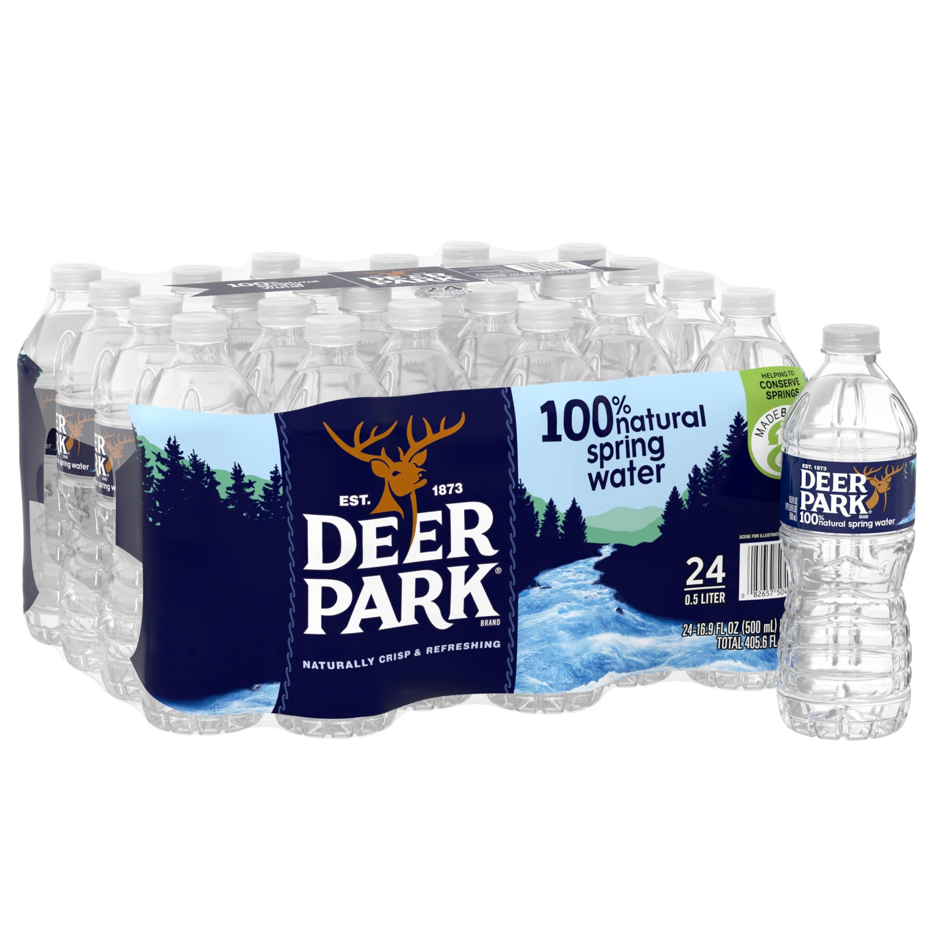 slide 1 of 1, Deer Park Brand 100% Natural Spring Water Bottles, 24 ct; 16.9 fl oz