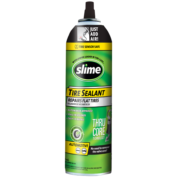 slide 1 of 1, Slime Tire Sealant Thru Core Aerosol, 1 ct