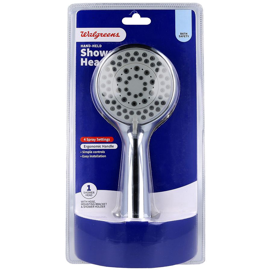 slide 1 of 2, Walgreens Hand-Held Shower Head, 1 ct