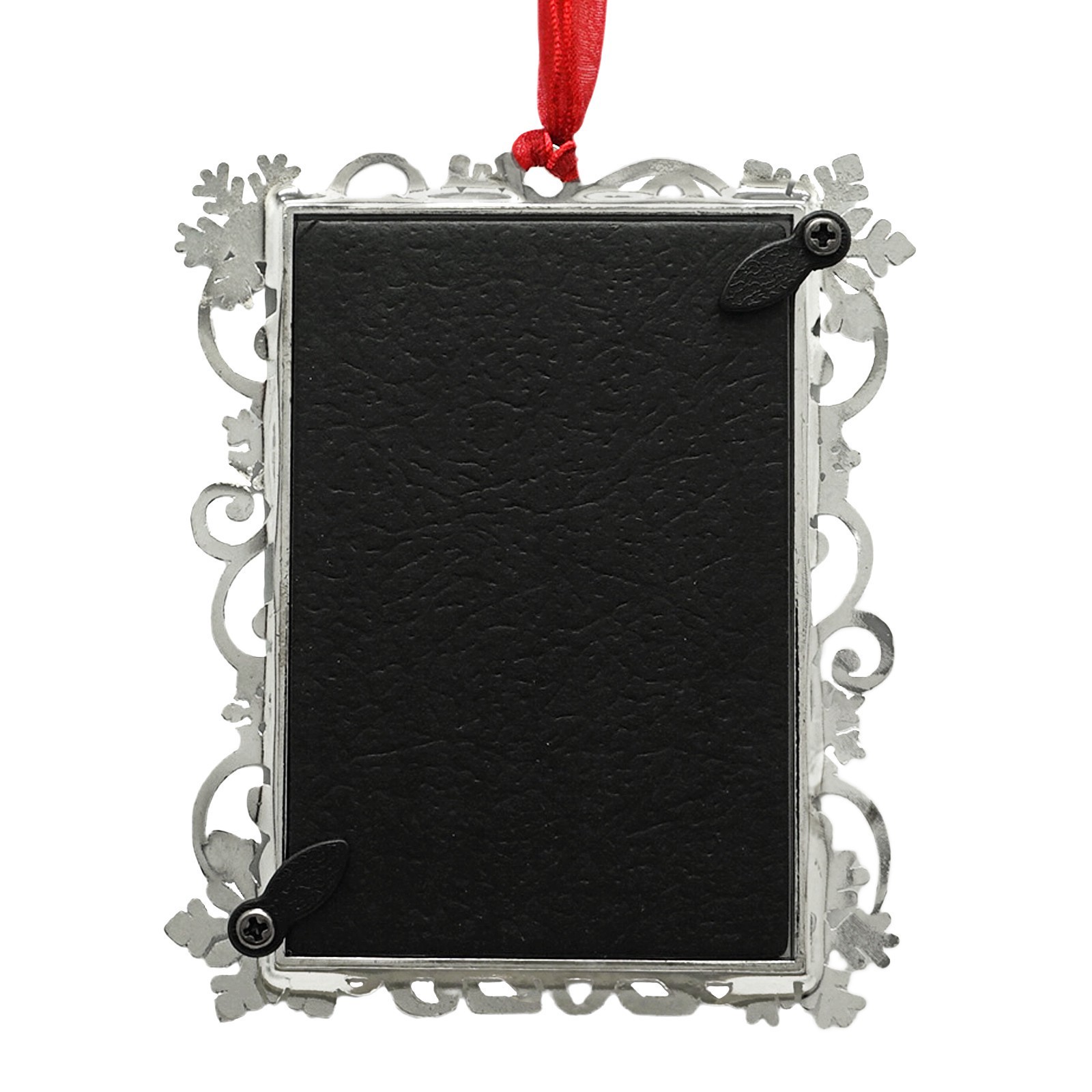 slide 2 of 3, 2" X 3" Silver Snowflake Metal Ornament Frame By Studio Decor, 2 in x 3 in