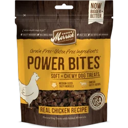 Merrick Power Bites Dog Treats, Real Chicken Recipe - 6 oz Bag