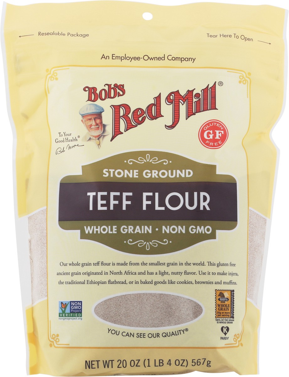 slide 3 of 9, Bob's Red Mill Teff Flour, 20 oz