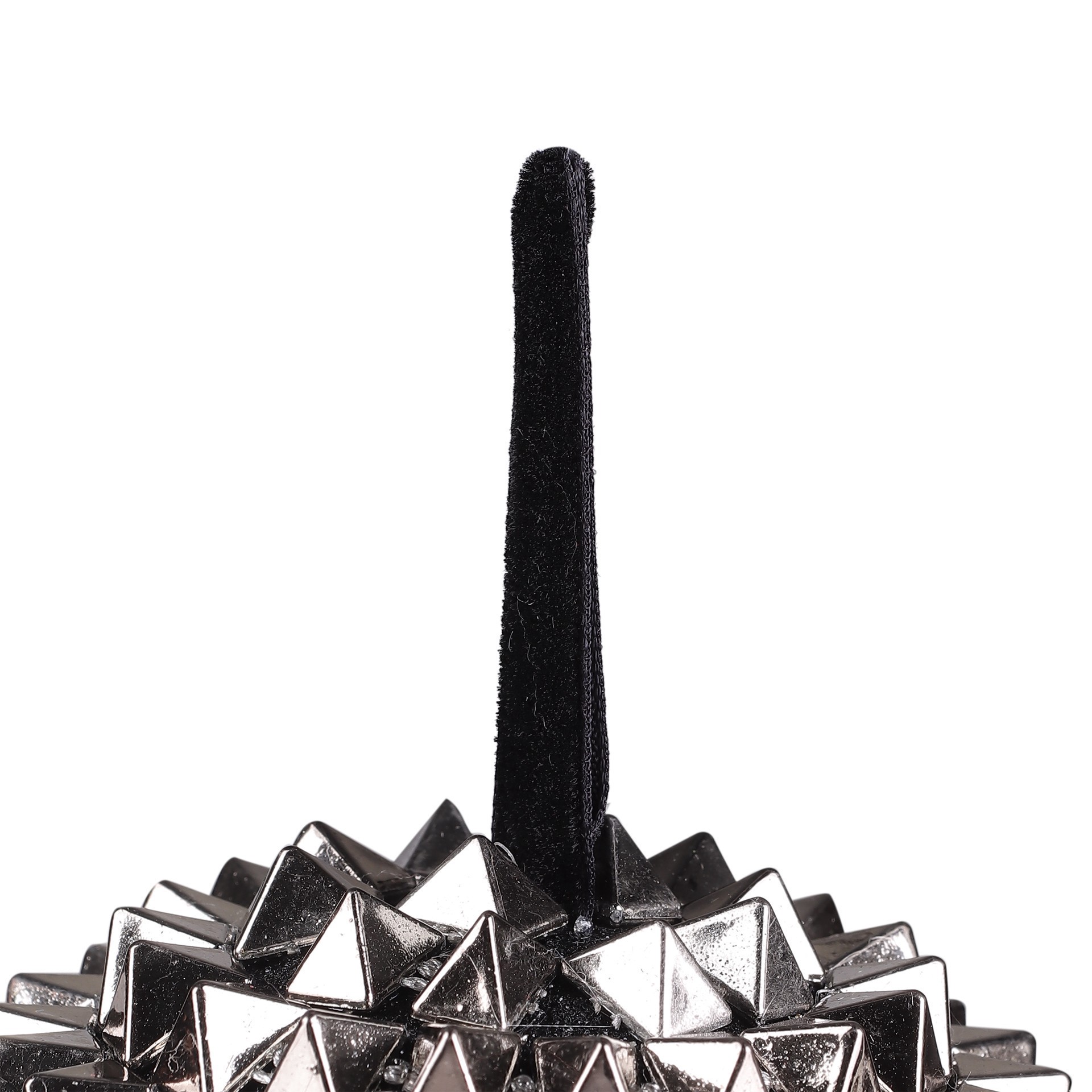 slide 2 of 5, 4" Silver Spikes Ball Ornament By Ashland, 4 in x 4 in x 4 in