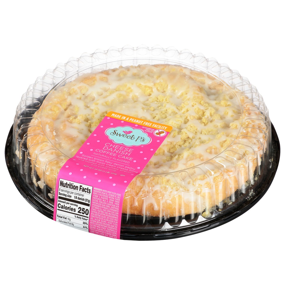 slide 5 of 16, Sweet P's Bake Shop Cheese Danish Coffee Cake 16 oz, 16 oz