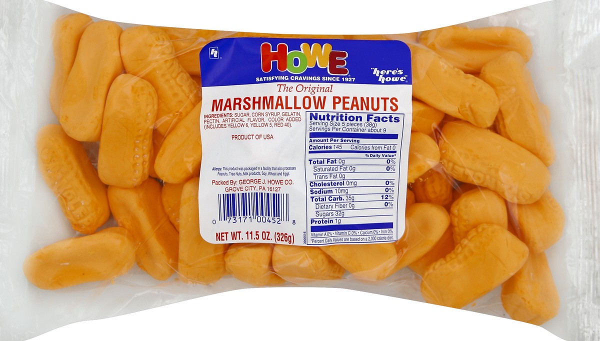 slide 5 of 5, Howe Marshmallow Peanuts, 11.5 oz