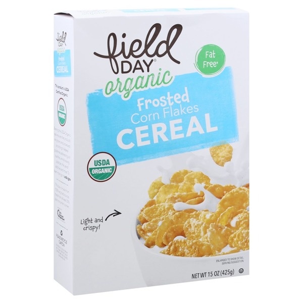 slide 1 of 1, Field Day Organic Frosted Corn Flakes, 1 ct