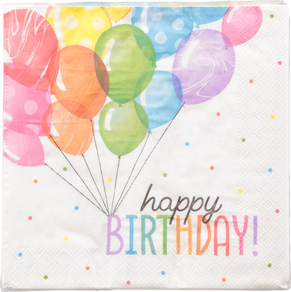 slide 8 of 9, Party Creations Creative Converting Balloon Lunch Napkin, 16 ct