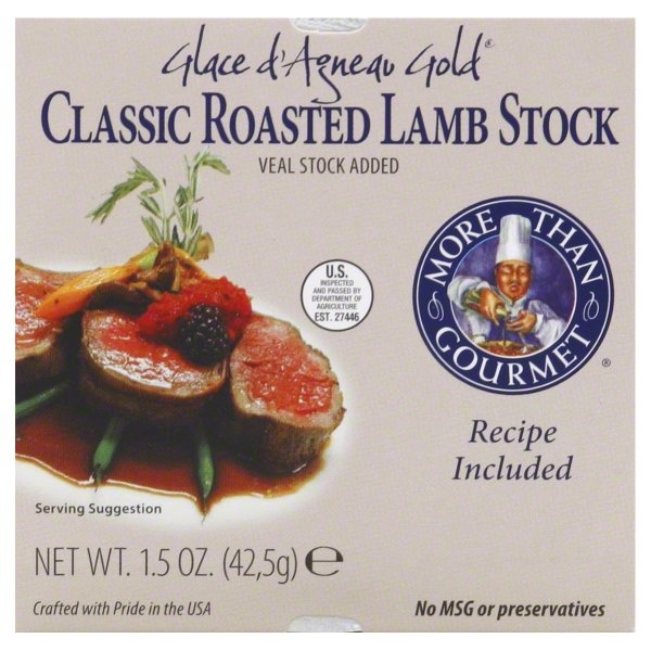 slide 1 of 1, More Than Gourmet Lamb Stock, Classic Roasted, 1.5 oz