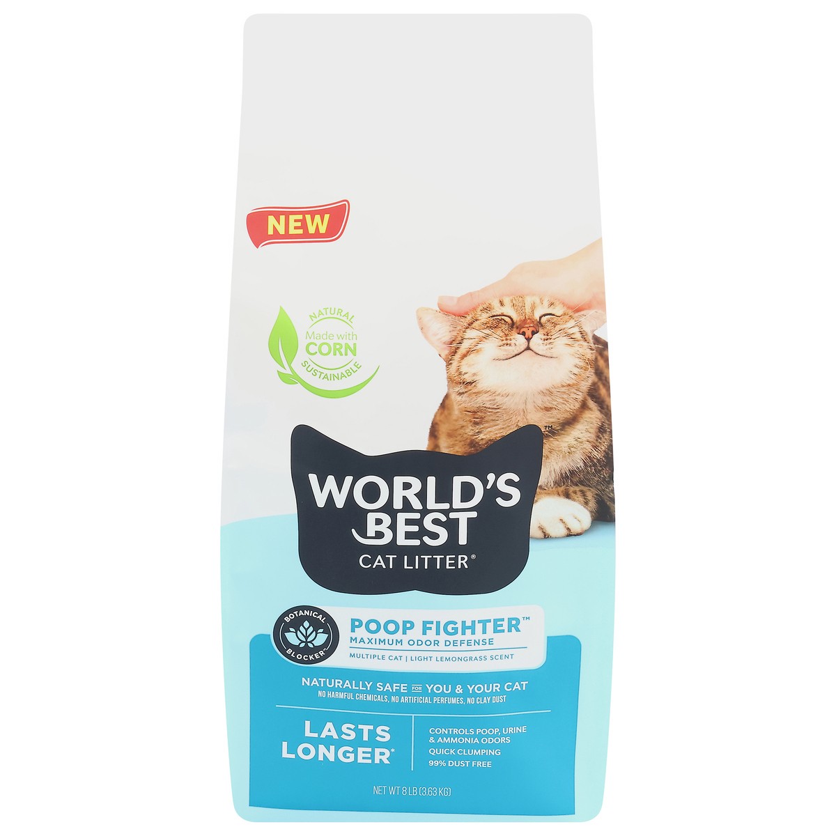 slide 5 of 11, Worlds Best Cat Litter Poop Fighter, 8 lb