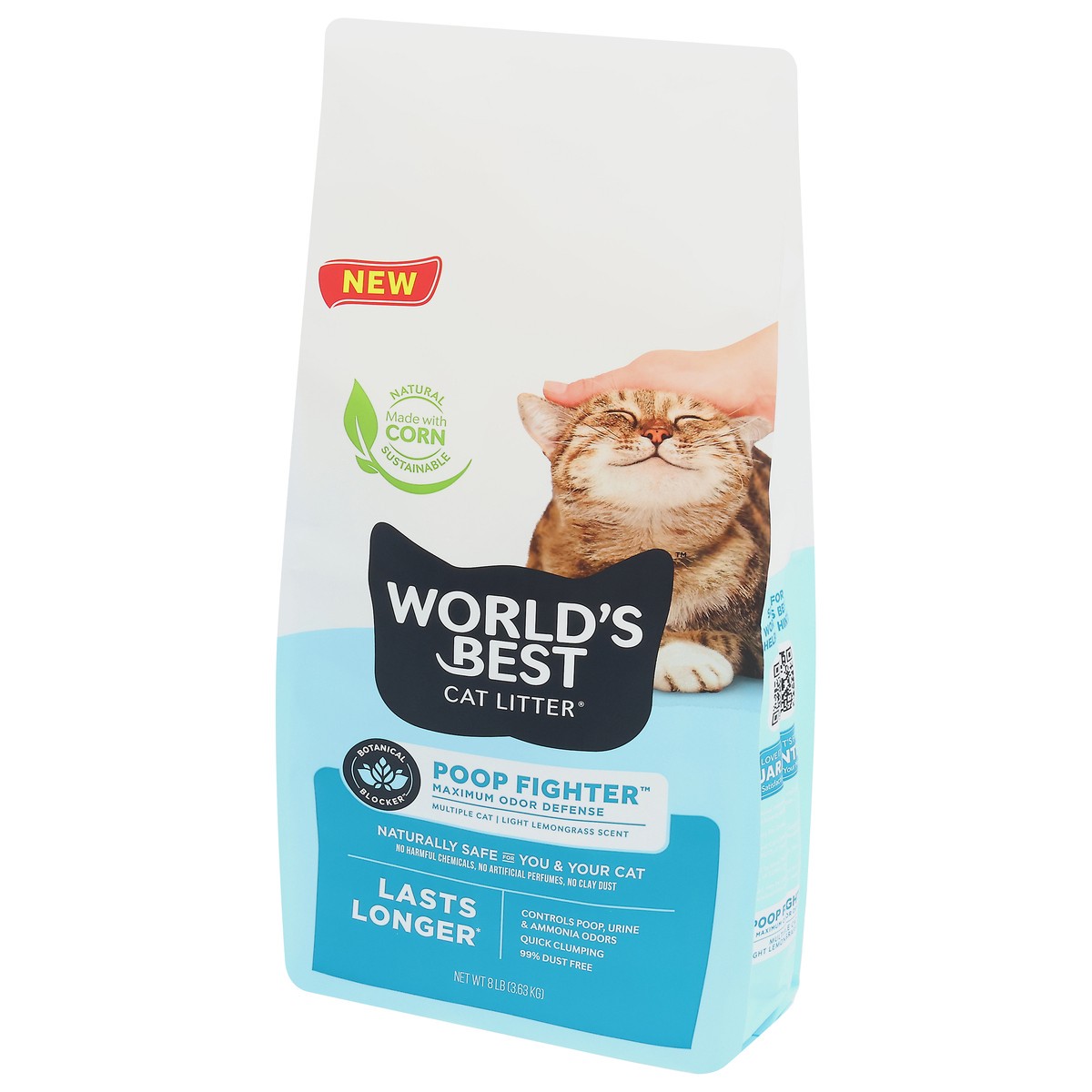 slide 11 of 11, Worlds Best Cat Litter Poop Fighter, 8 lb