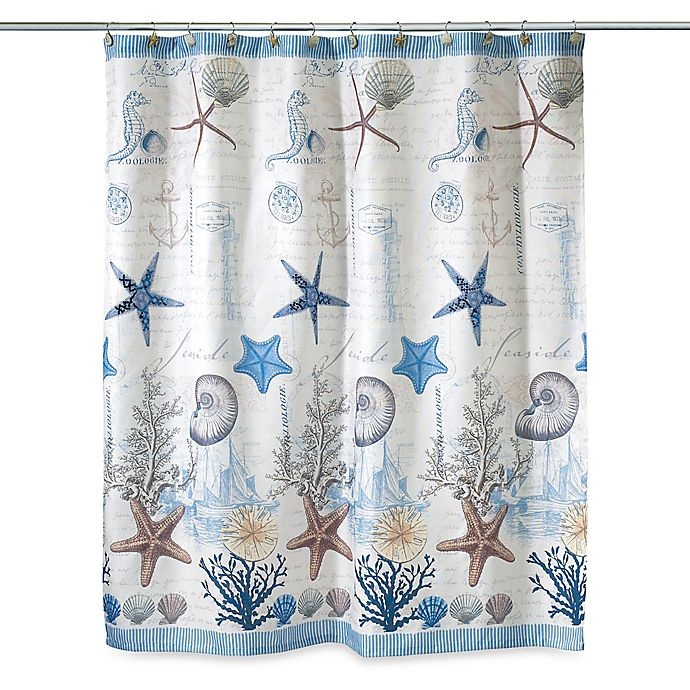 slide 1 of 2, Avanti Antigua Fabric Shower Curtain, 72 in x 72 in