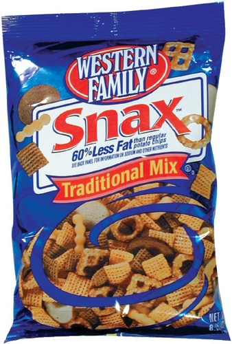 slide 1 of 1, Western Family Snack Mix Traditional, 8.75 oz