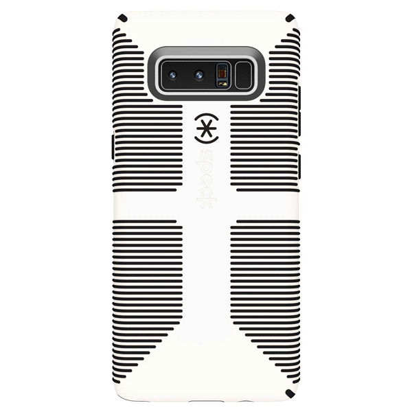 slide 1 of 1, Speck CandyShell Grip Samsung Note8 White/Black, 1 ct