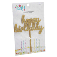 slide 4 of 29, Meijer Party Birthday Cake Topper, 1 ct