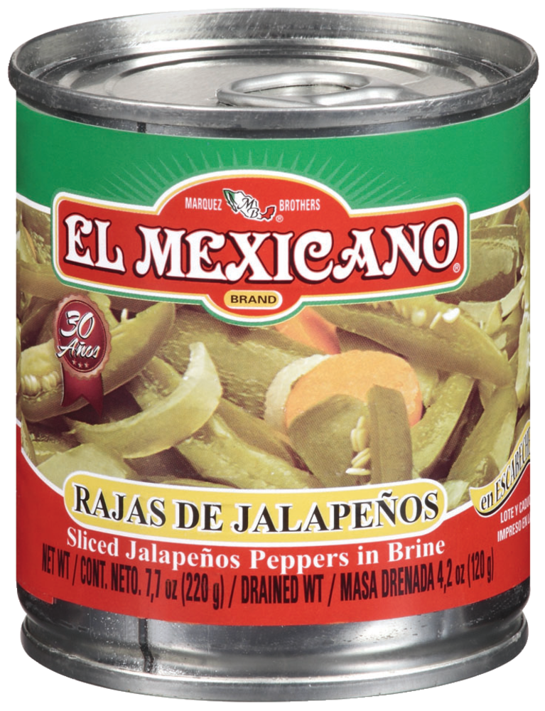 slide 1 of 1, El Mexicano Sliced Jalapeno Peppers in Brine, 7 oz