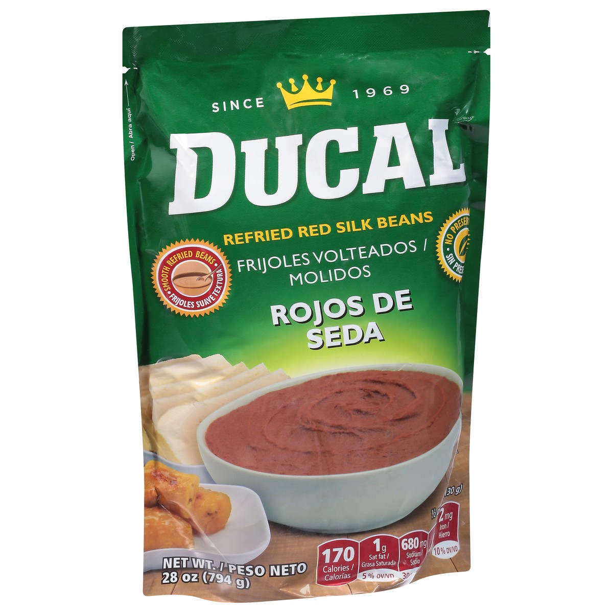 slide 11 of 12, Ducal Red Silk Refried Beans 28 oz, 28 oz