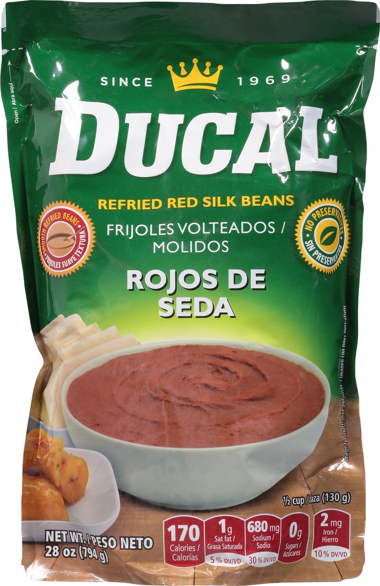 slide 10 of 12, Ducal Red Silk Refried Beans 28 oz, 28 oz