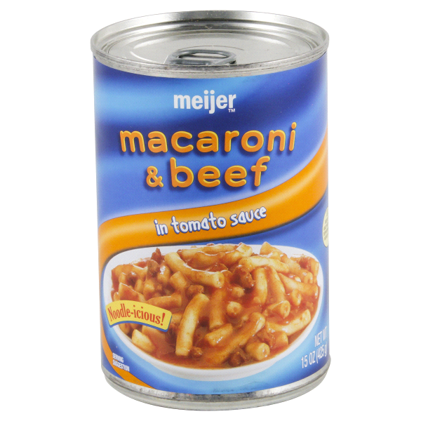 Meijer Beef & Macaroni Pasta 15 oz Shipt