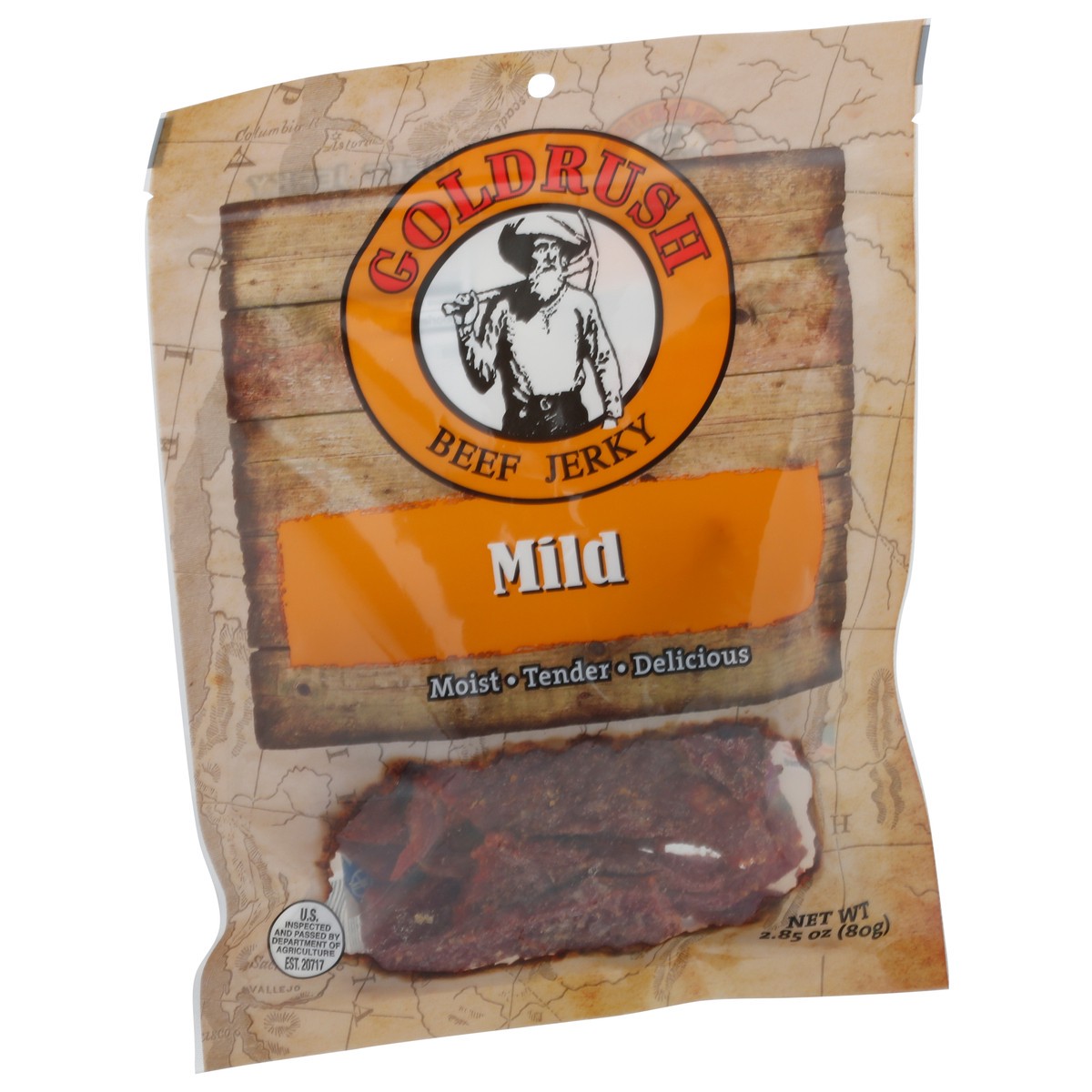 slide 5 of 9, Goldrush Mild Beef Jerky 2.85 oz, 2.85 oz