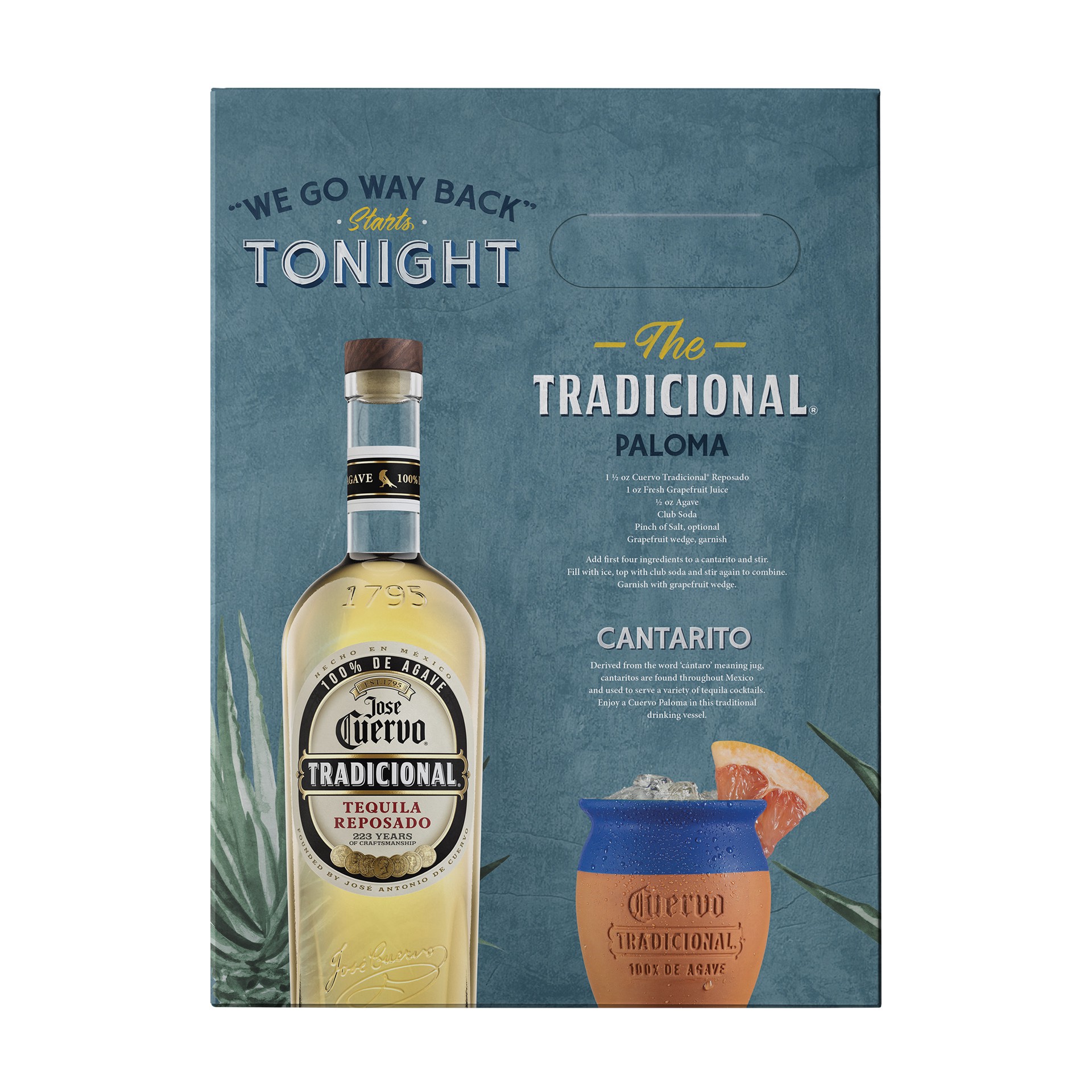 slide 9 of 10, Jose Cuervo Tradicional Reposado Tequila with Cantarito 80 Proof (750 ml), 1 ct