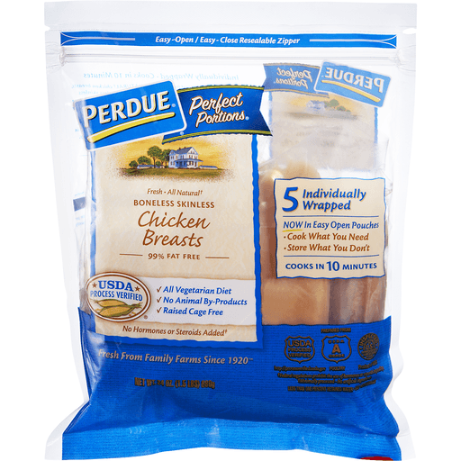 slide 2 of 9, PERDUE PERFECT PORTIONS Boneless Skinless Chicken Breast All Natural, 24 oz