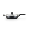 slide 2 of 5, T-fal Specialty Nonstick Jumbo Cooker Cookware with Glass Lid, Black, 5 qt