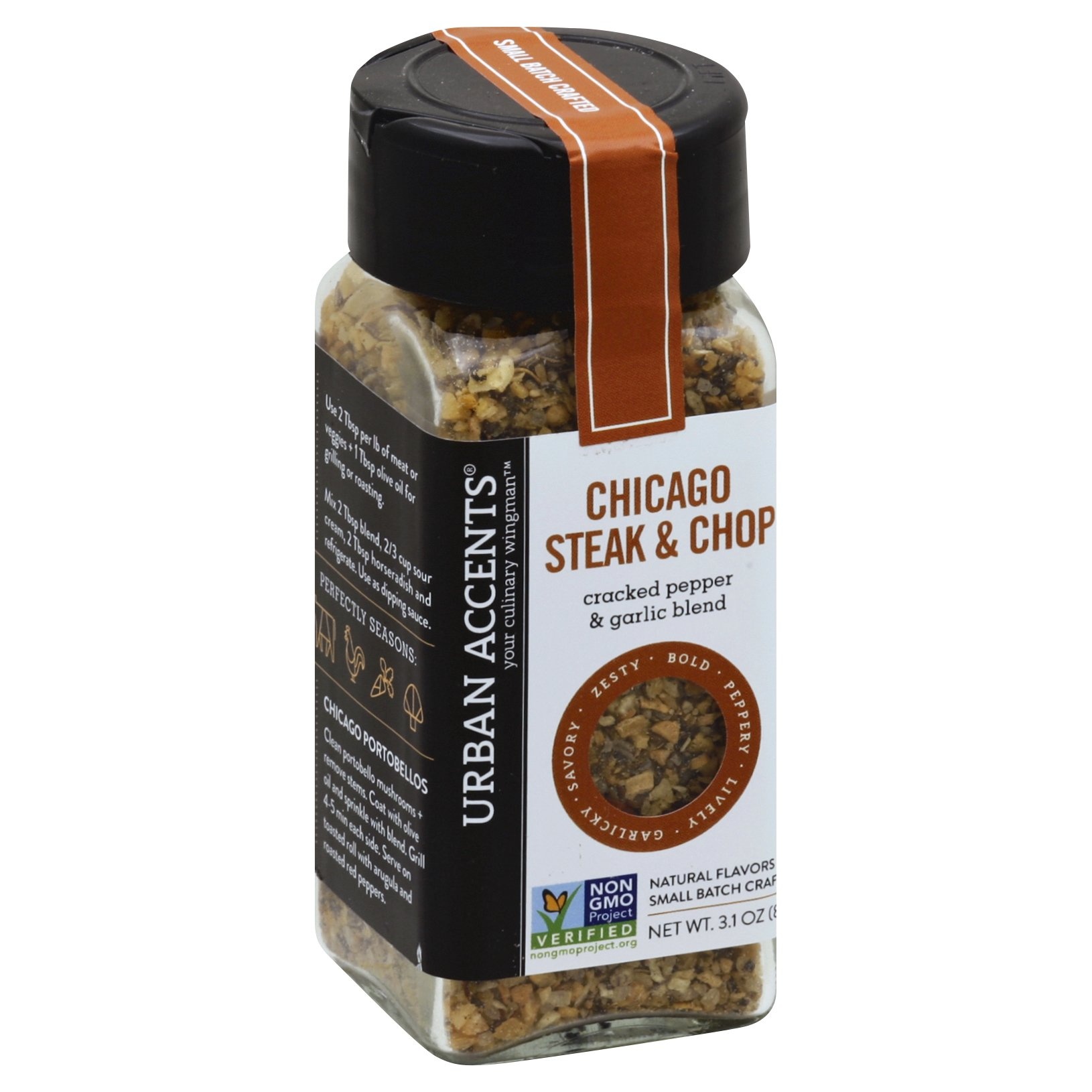 slide 1 of 1, Urban Accents Ua Chicago Steak And Chop Seasoning, 3.1 oz