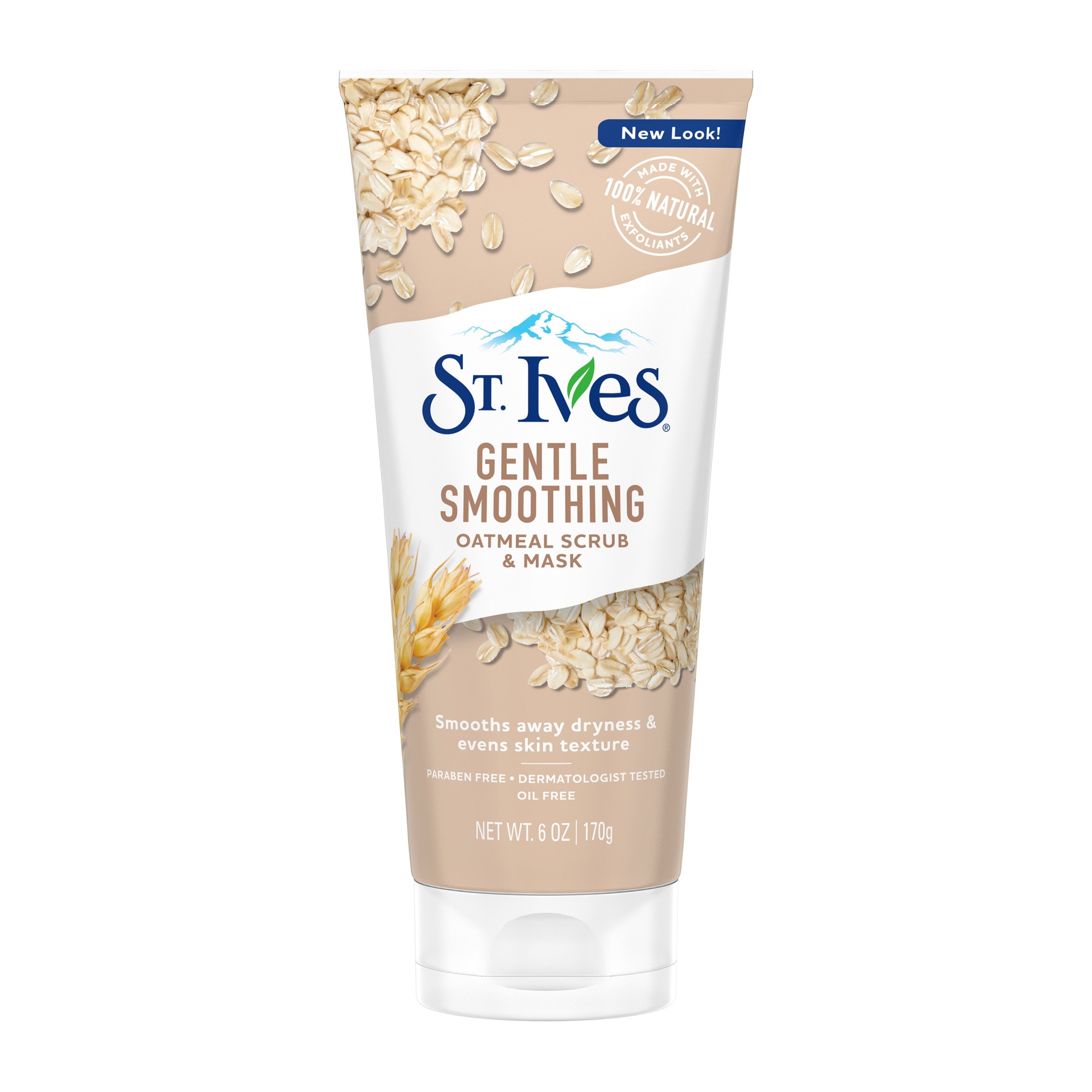 slide 1 of 7, St. Ives Nourished and Smooth Oatmeal Scrub and Mask, 6 oz