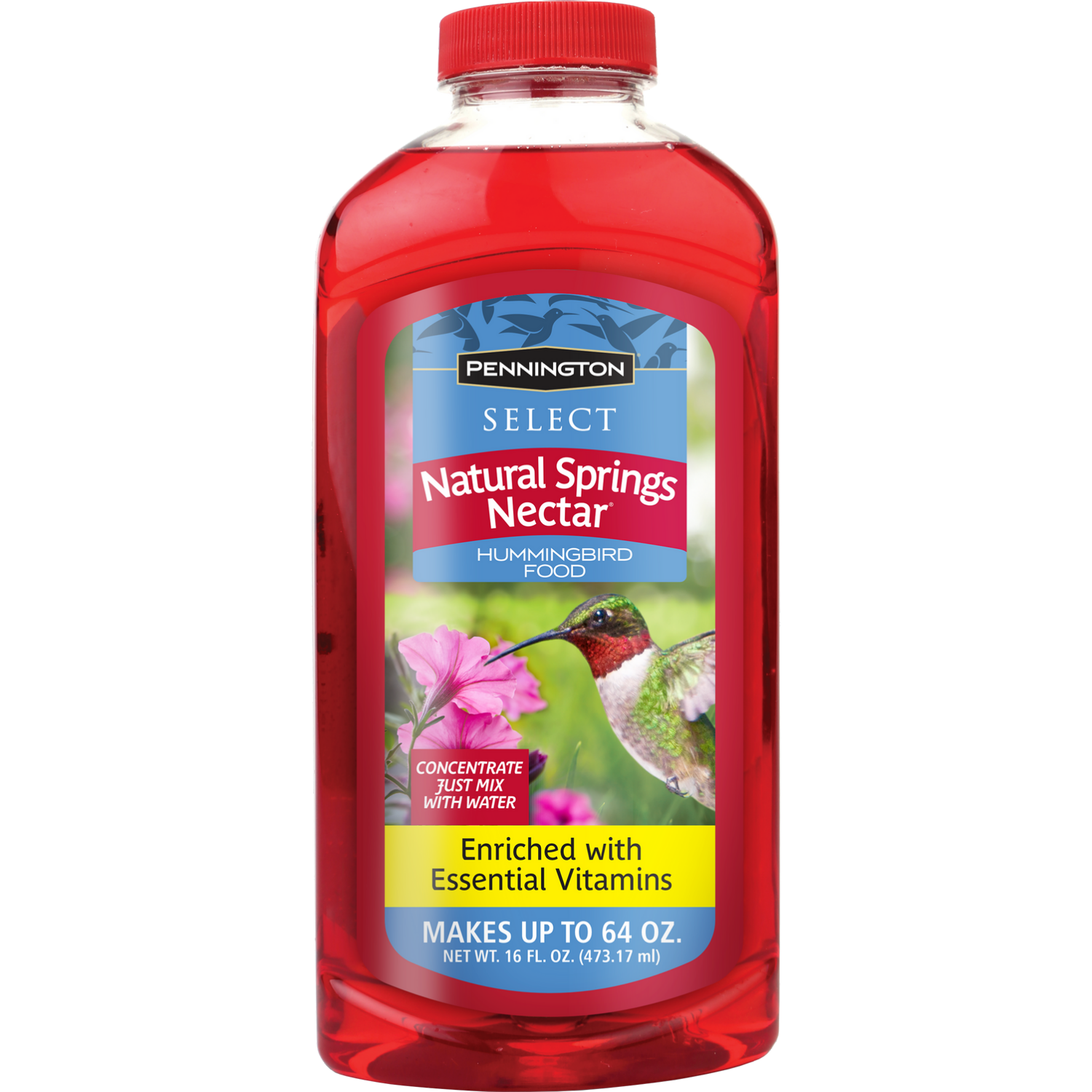 slide 1 of 2, Pennington Natural Springs Hummingbird Food, Liquid Concentrate Nectar, 16 oz, 16 oz