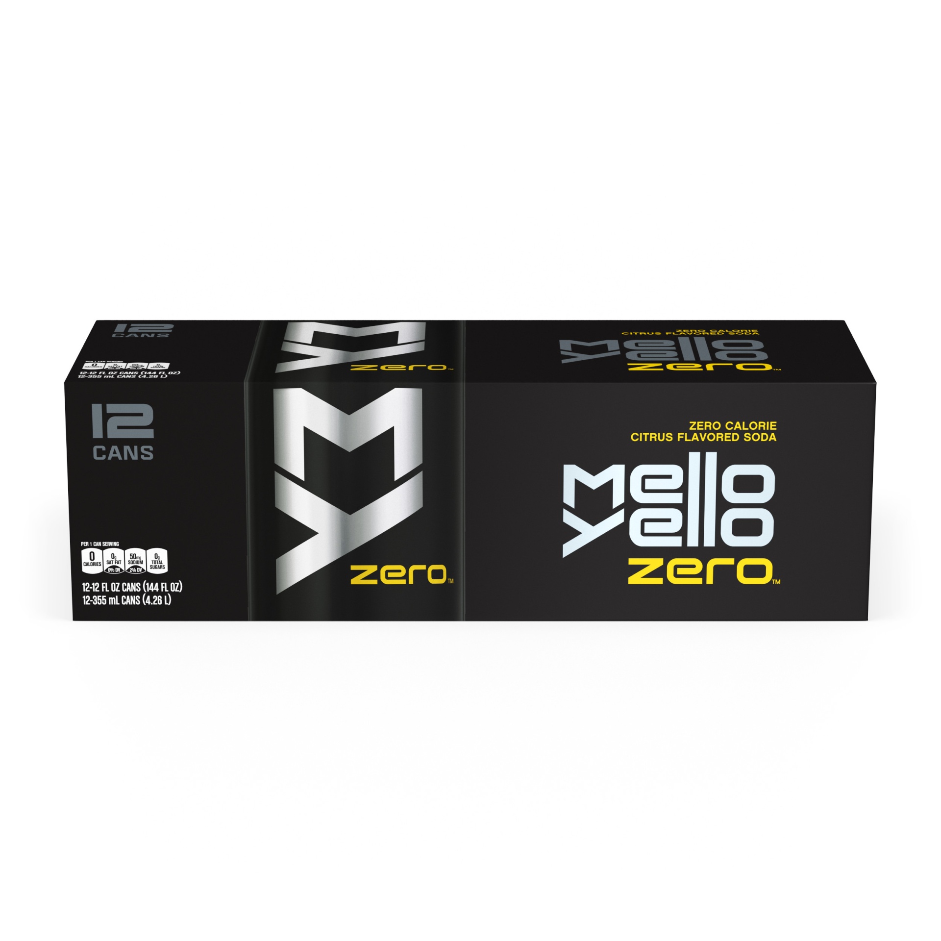 slide 2 of 10, Mello Yello Zero Citrus, 12 ct; 12 fl oz